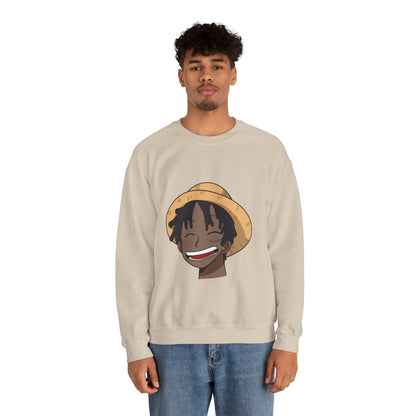 Black Luffy Crewneck Sweatshirt Heavy Blend™