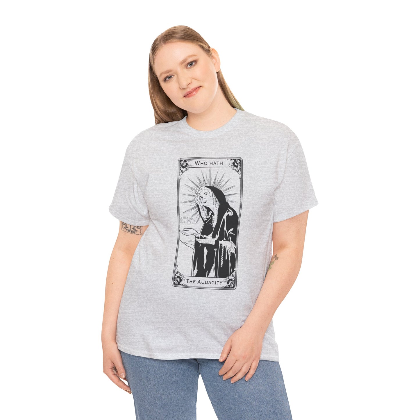 The Audacity Tarot Card 100% Cotton Tee x BLK