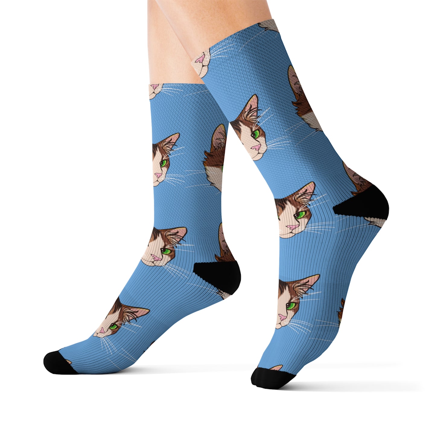 Kitty Cat  Sublimation Socks