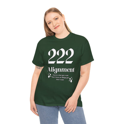 222 Alignment T-Shirt Angel Numbers x WHT