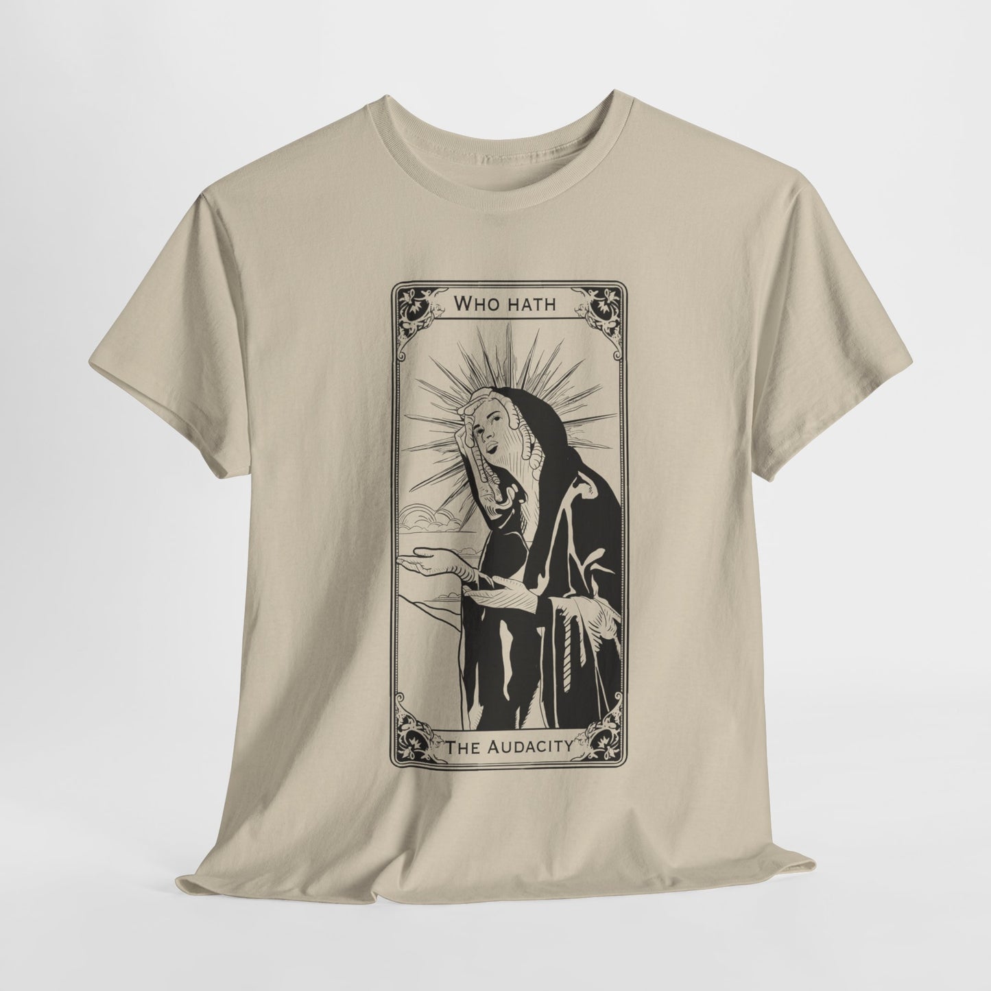 The Audacity Tarot Card 100% Cotton Tee x BLK