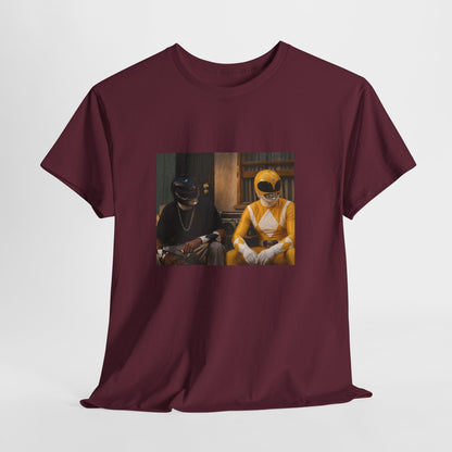 Friday x Black & Yellow Ranger T-Shirt — Retro Power Rangers Design