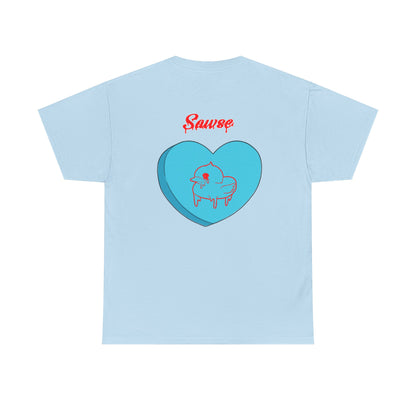 Conversation Heart Duck Sawse Logo Tee Heavy Cotton 06
