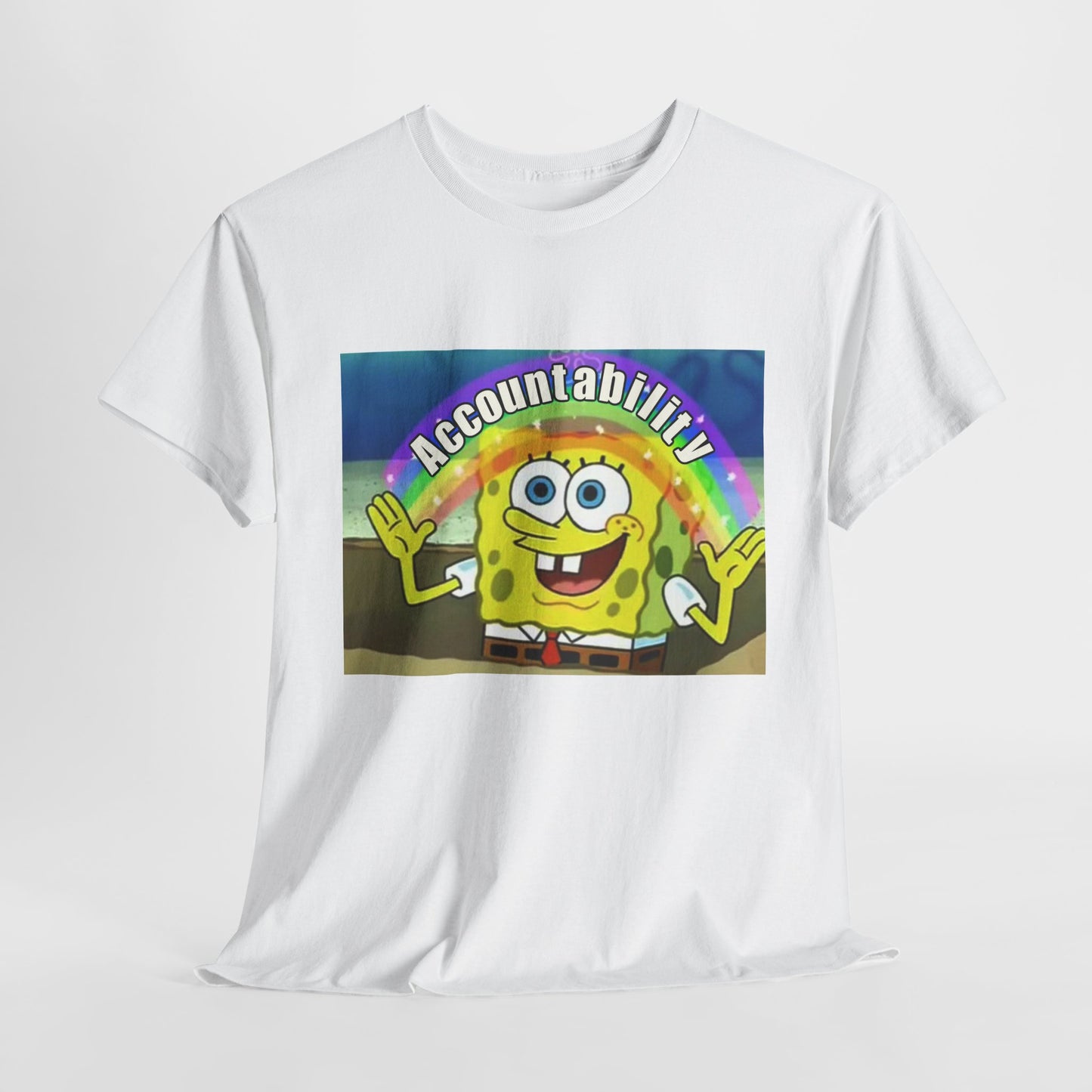 Sponge Bob Accountability Tee Heavy Cotton