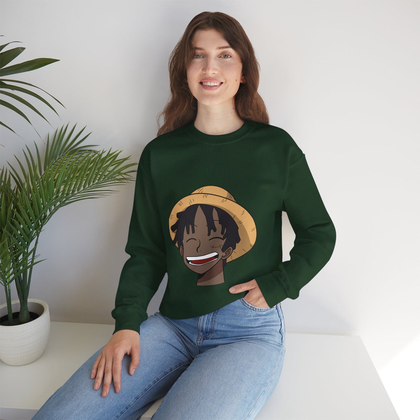 Black Luffy Crewneck Sweatshirt Heavy Blend™