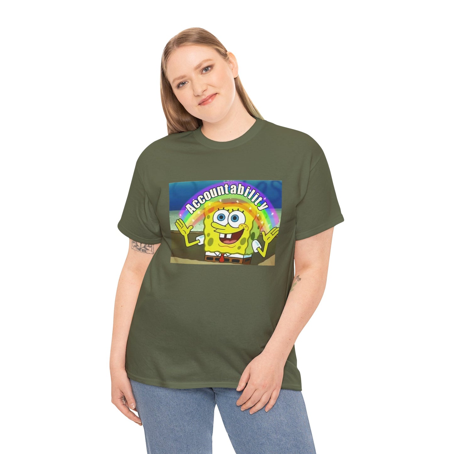 Sponge Bob Accountability Tee Heavy Cotton