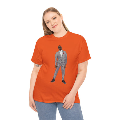 Ye 808 350 Red Stripe Tee Heavy Cotton