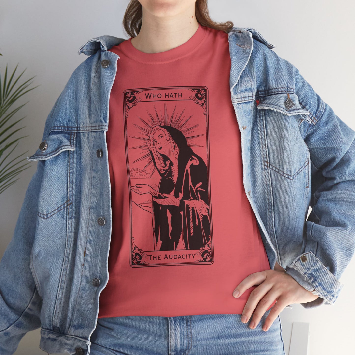 The Audacity Tarot Card 100% Cotton Tee x BLK