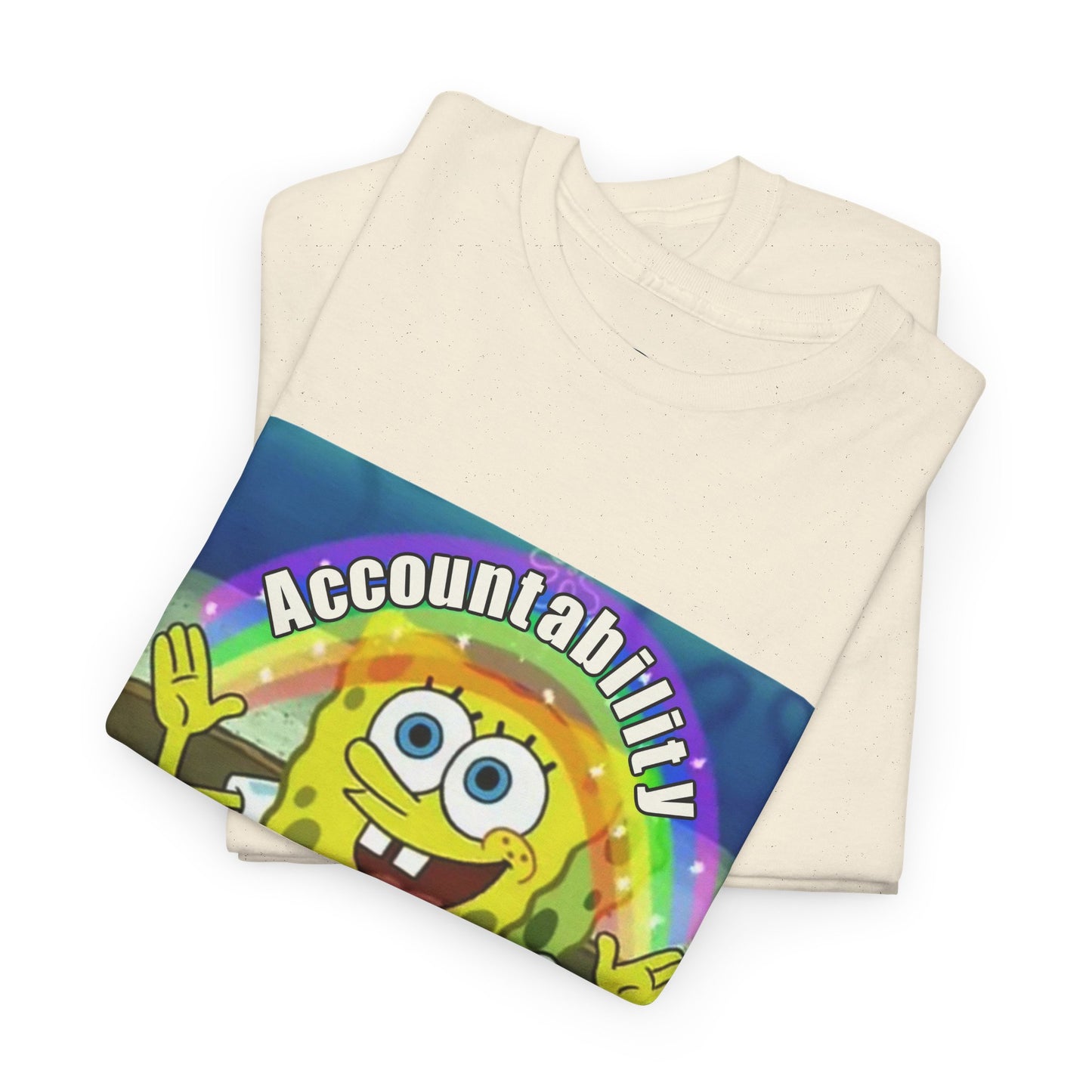 Sponge Bob Accountability Tee Heavy Cotton