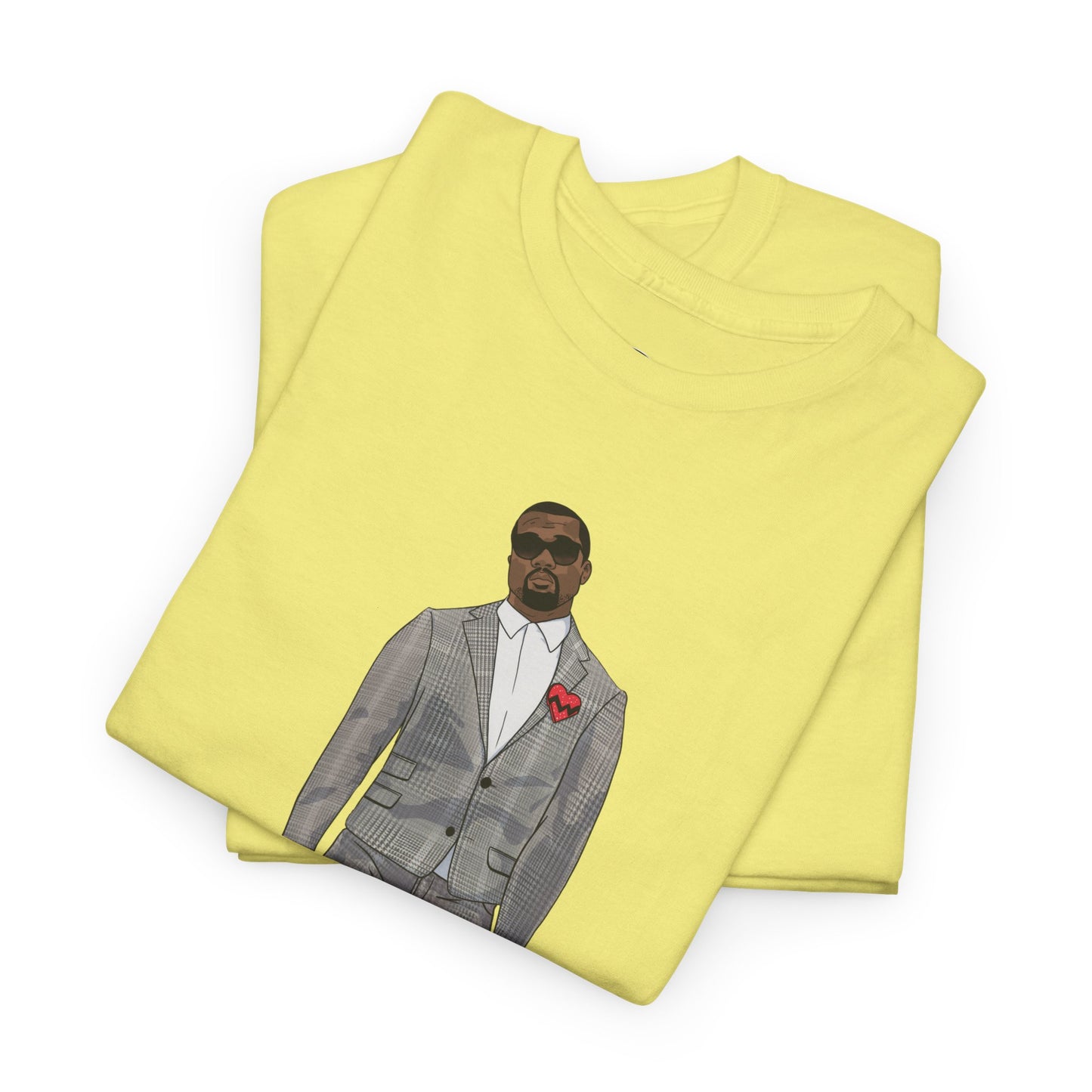 Ye 808 350 Red Stripe Tee Heavy Cotton