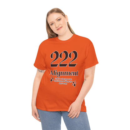 222 Alignment T-Shirt Angel Numbers x BLK