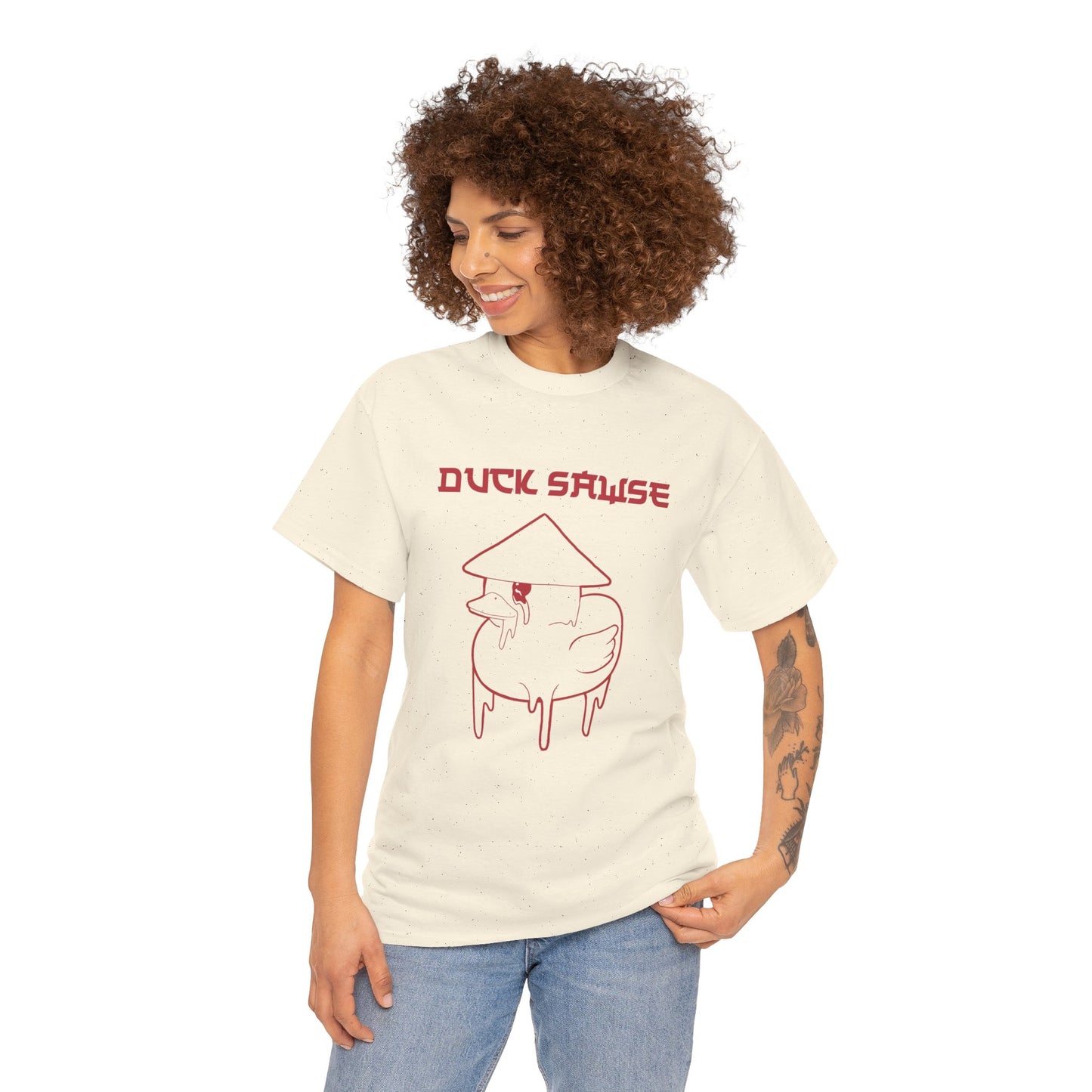 Duck Sawse Chinese Take-Out Logo 100% Cotton Tee