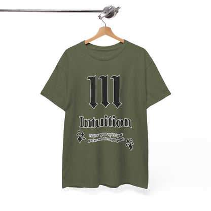 111 Intuition T-Shirt Angel Numbers x BLK