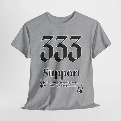 333 Support T-Shirt Angel Numbers x BLK