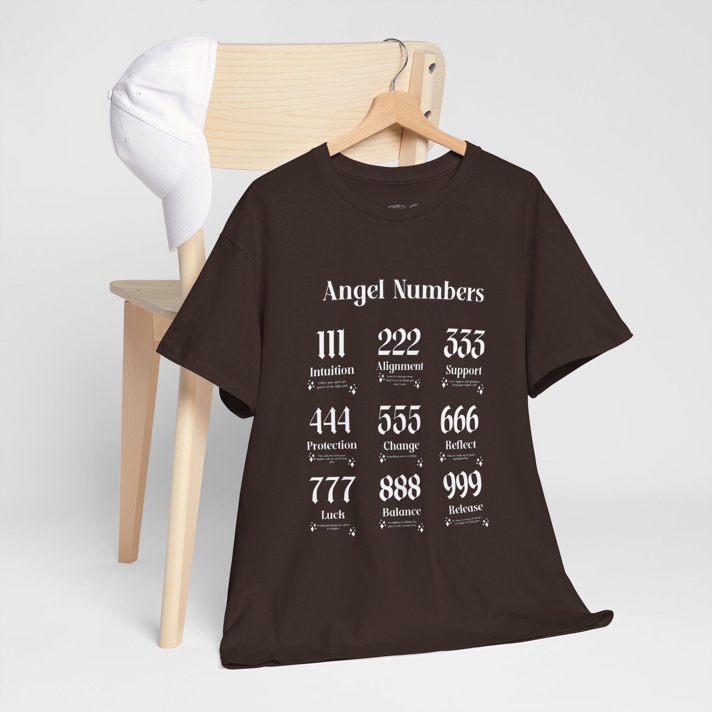 Angel Numbers - ALL WHT Heavy Cotton T-Shirt