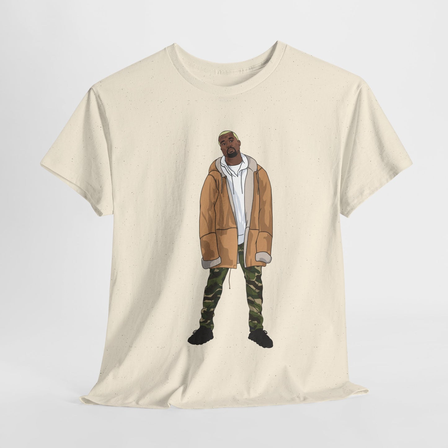 Blonde Ye 450 Cloud Black Tee Heavy Cotton