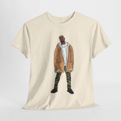 Blonde Ye 450 Cloud Black Tee Heavy Cotton