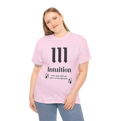 111 Intuition T-Shirt Angel Numbers x BLK