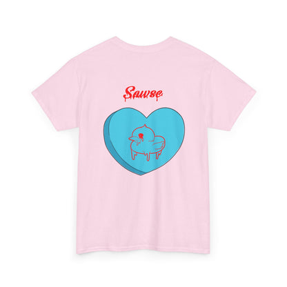 Conversation Heart Duck Sawse Logo Tee Heavy Cotton 06