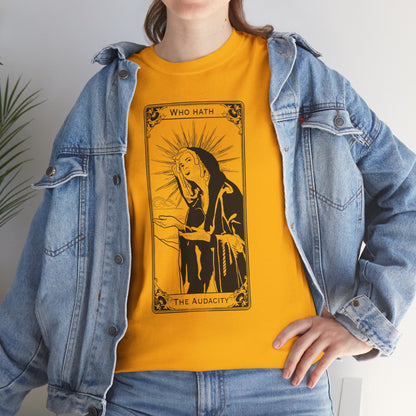 The Audacity Tarot Card 100% Cotton Tee x BLK