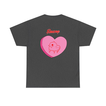 Conversation Heart Duck Sawse Logo Tee Heavy Cotton 05