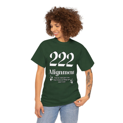 222 Alignment T-Shirt Angel Numbers x WHT