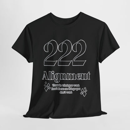 222 Alignment T-Shirt Angel Numbers x BLK