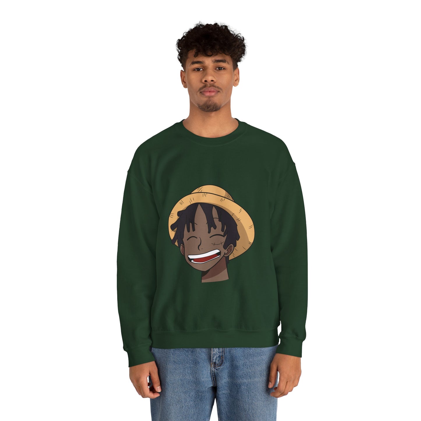 Black Luffy Crewneck Sweatshirt Heavy Blend™