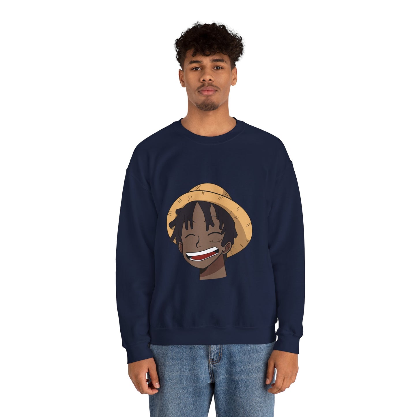 Black Luffy Crewneck Sweatshirt Heavy Blend™