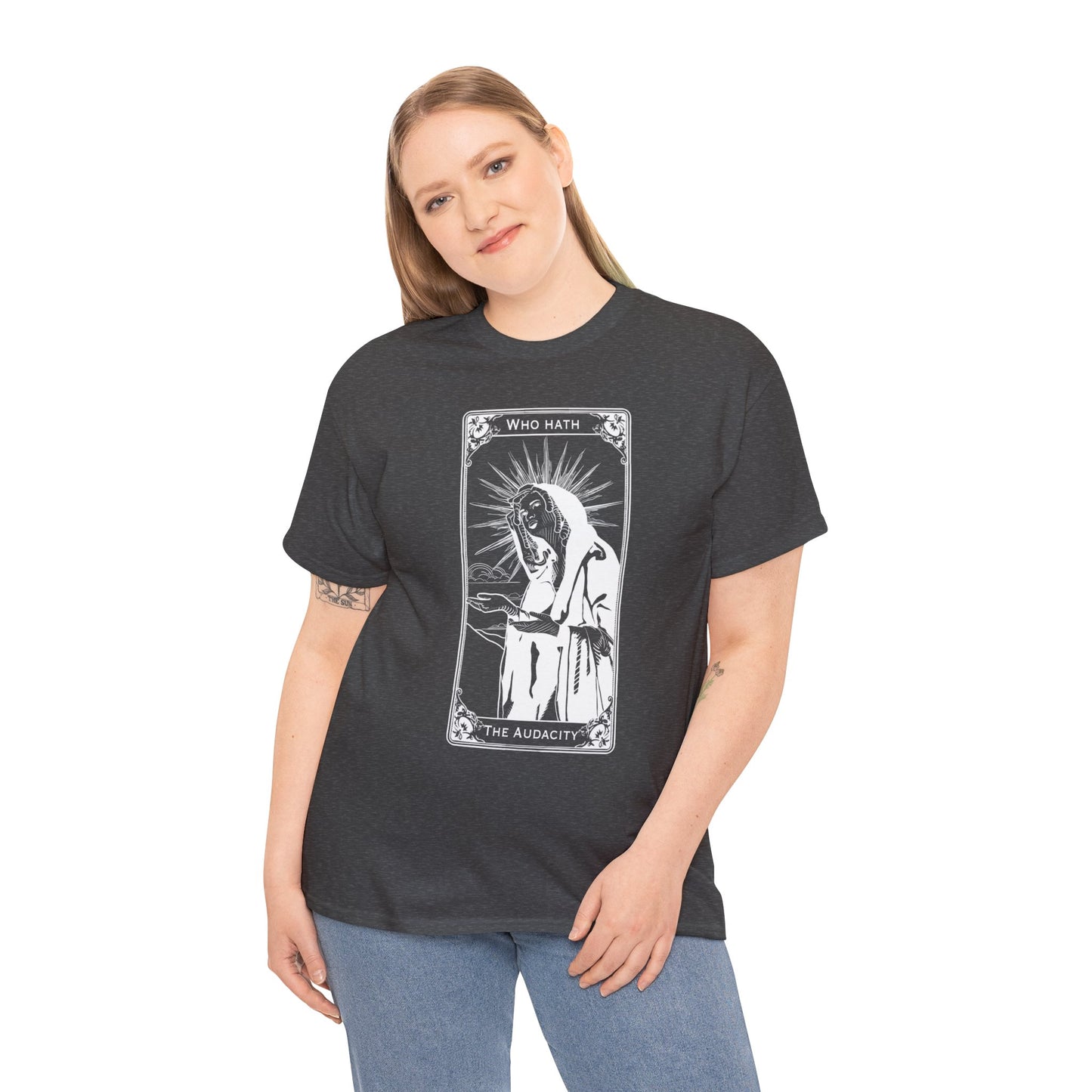 The Audacity Tarot Card 100% Cotton Tee x WHT