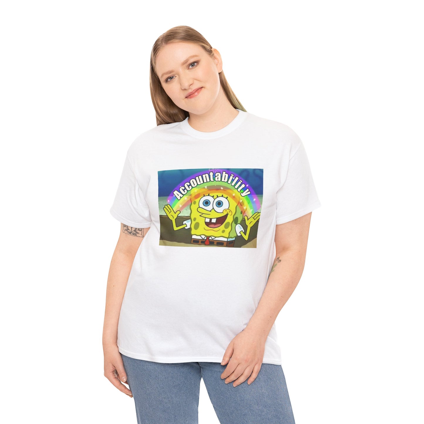 Sponge Bob Accountability Tee Heavy Cotton