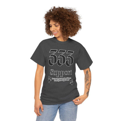333 Support T-Shirt Angel Numbers x BLK