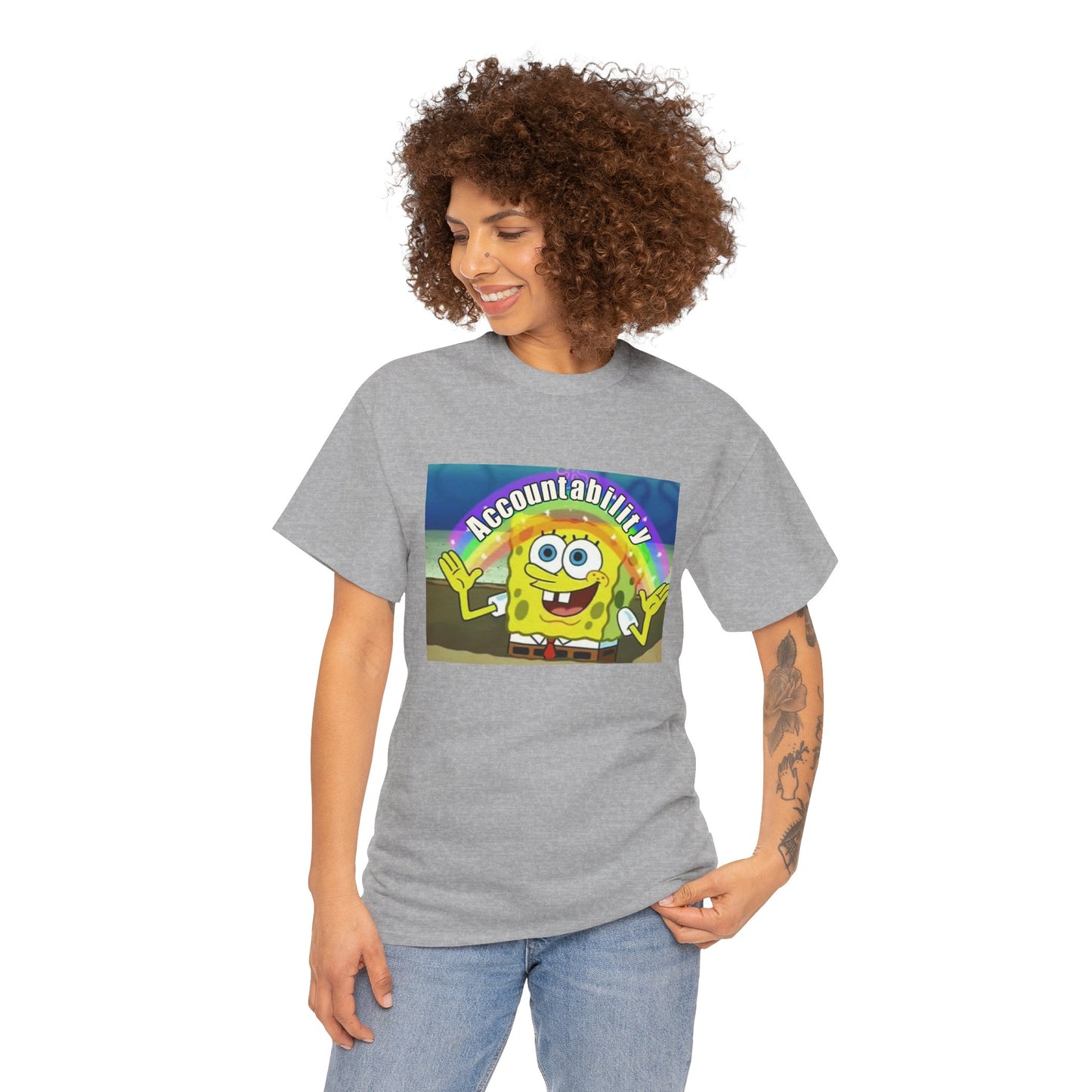 Sponge Bob Accountability Tee Heavy Cotton