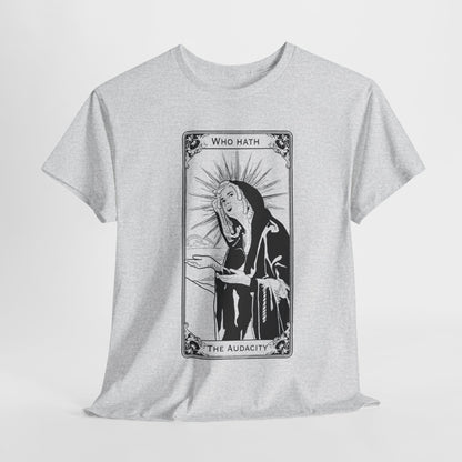 The Audacity Tarot Card 100% Cotton Tee x BLK