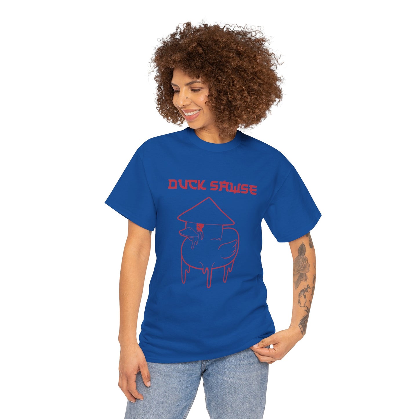 Duck Sawse Chinese Take-Out Logo 100% Cotton Tee