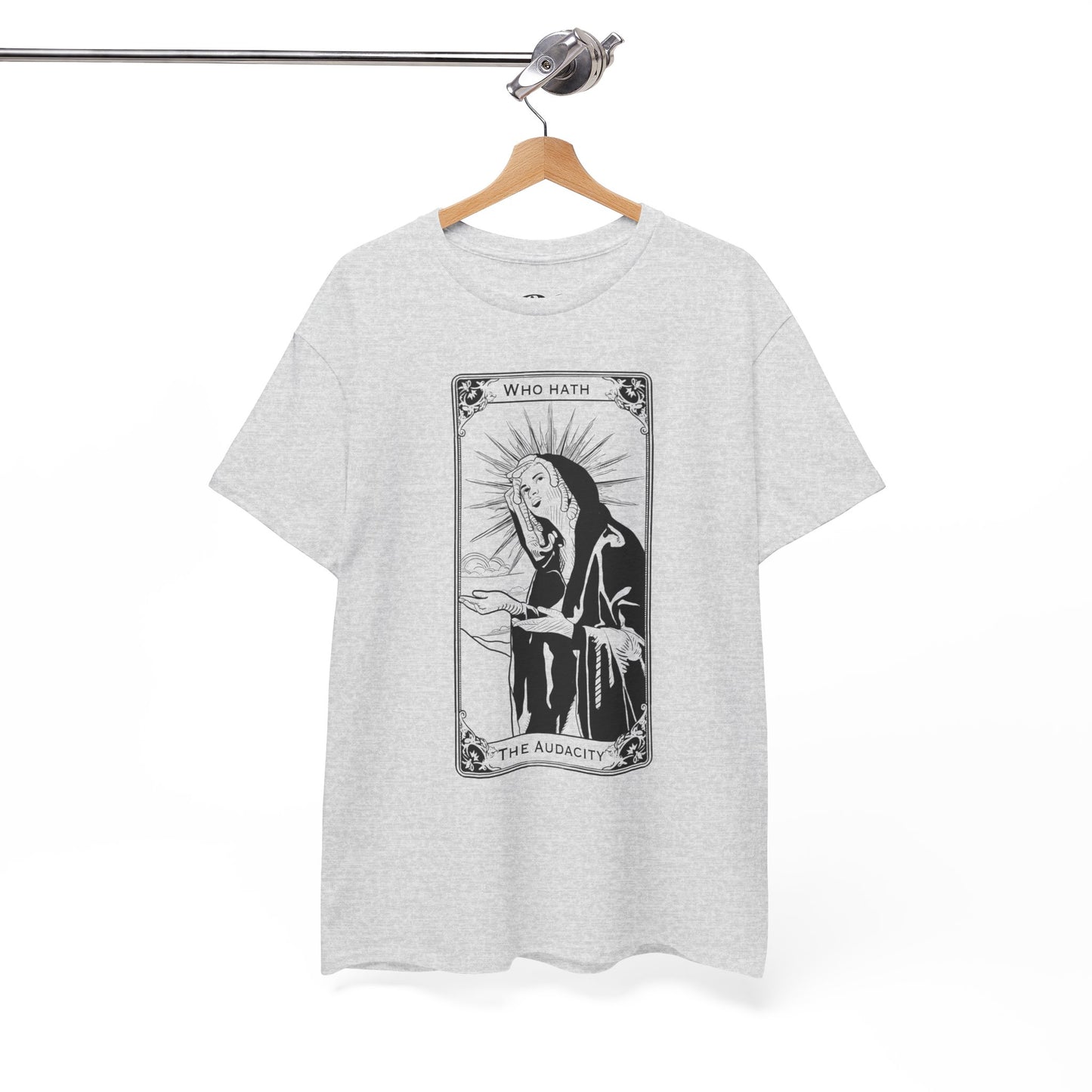 The Audacity Tarot Card 100% Cotton Tee x BLK