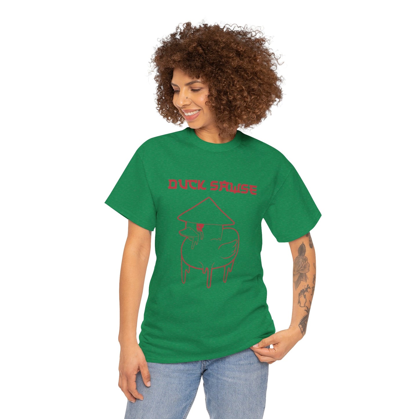 Duck Sawse Chinese Take-Out Logo 100% Cotton Tee
