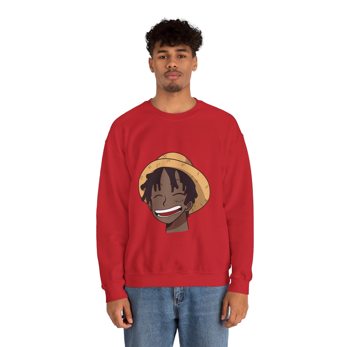 Black Luffy Crewneck Sweatshirt Heavy Blend™