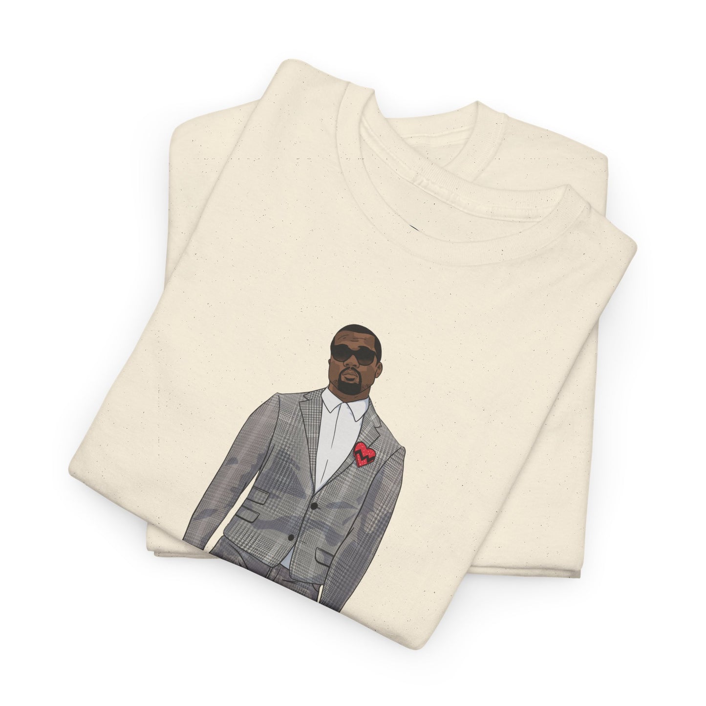 Ye 808 350 Red Stripe Tee Heavy Cotton