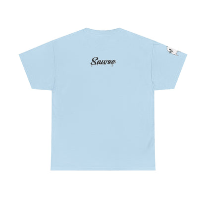 Human Being Shipping Label 100% Cotton Tee x BLK