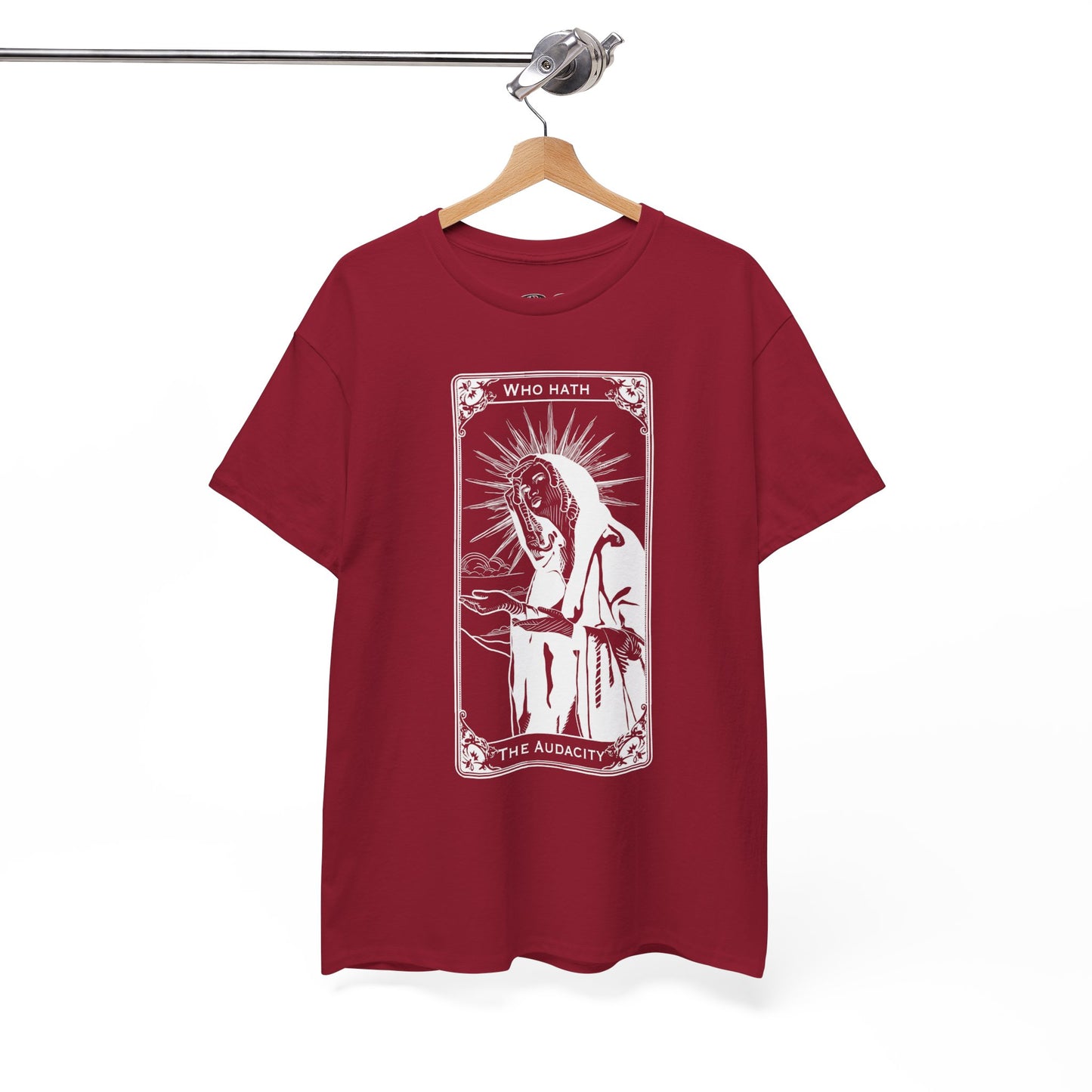 The Audacity Tarot Card 100% Cotton Tee x WHT