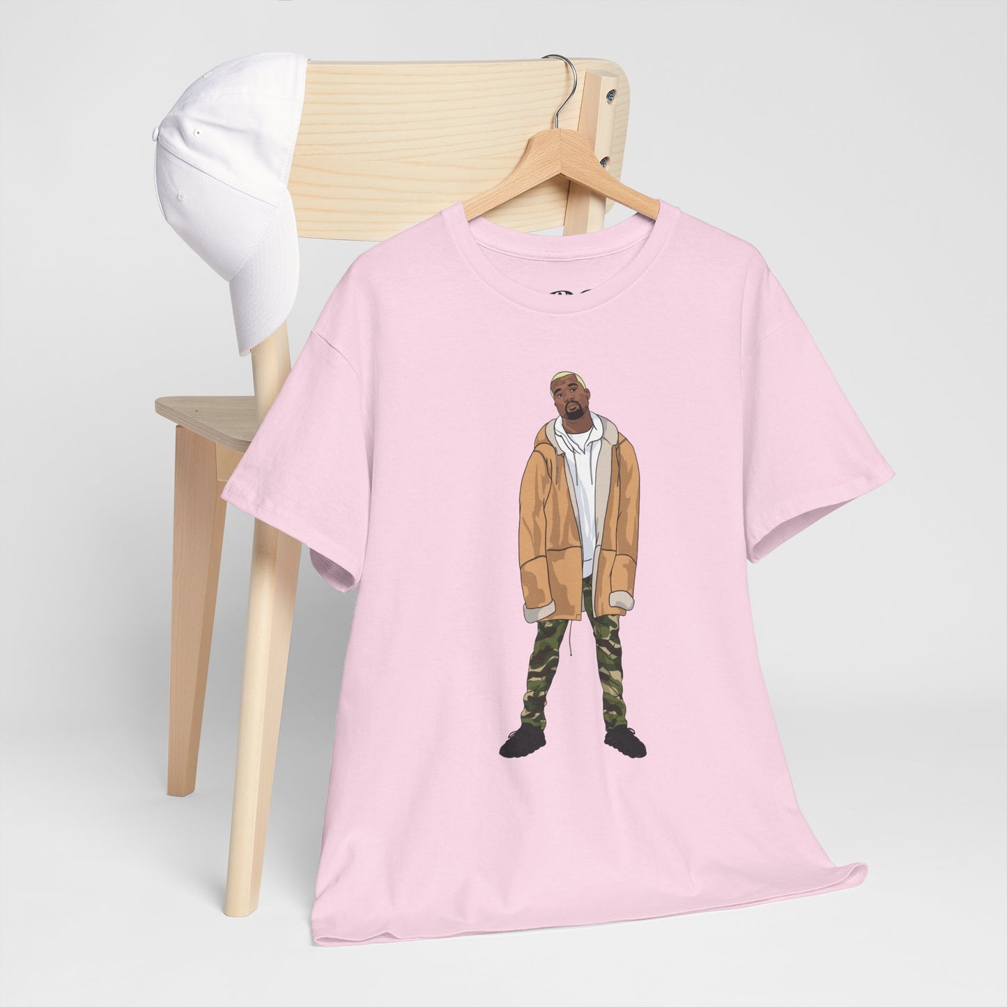 Blonde Ye 450 Cloud Black Tee Heavy Cotton