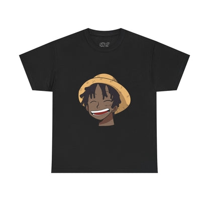 Black Luffy Card 100% Cotton Tee