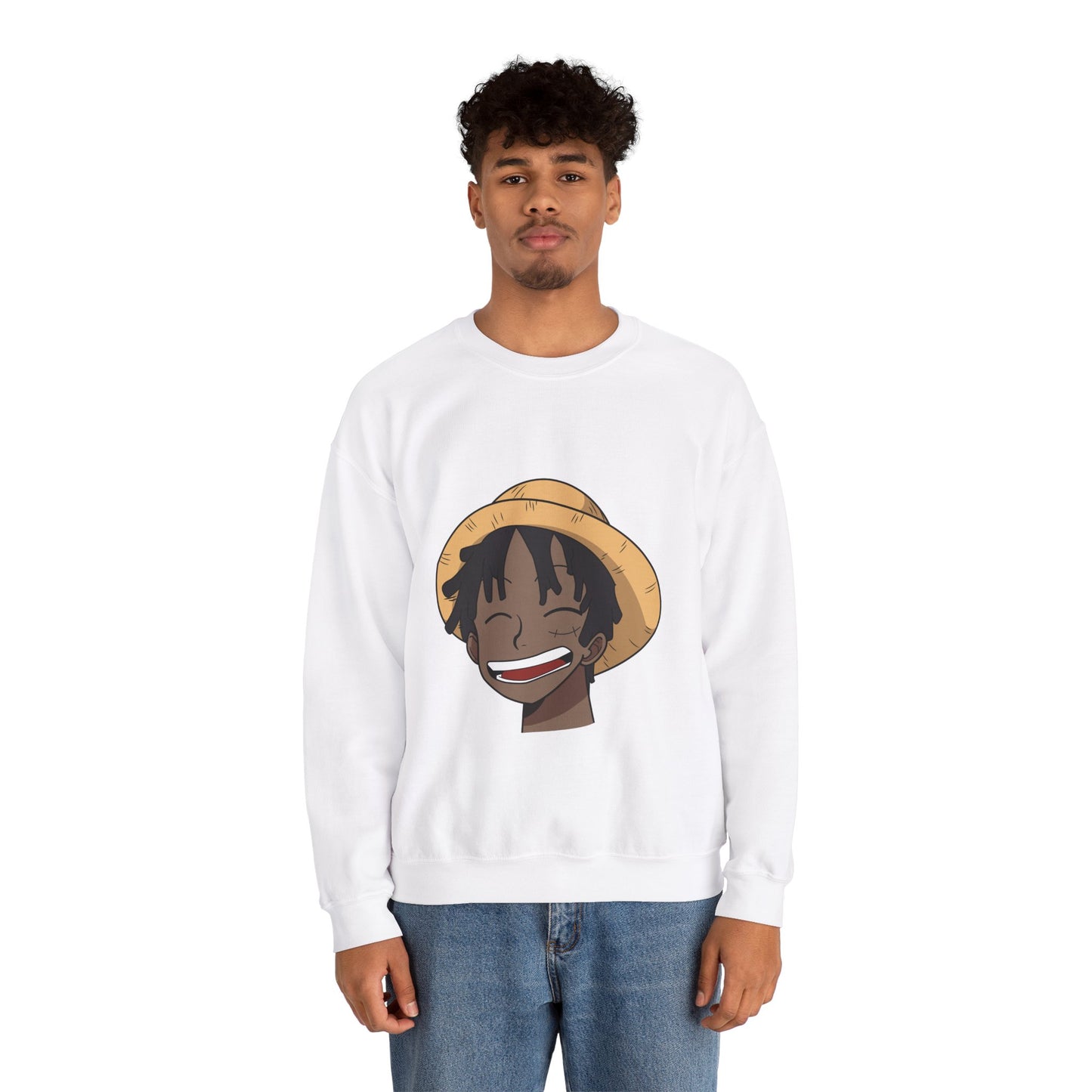 Black Luffy Crewneck Sweatshirt Heavy Blend™