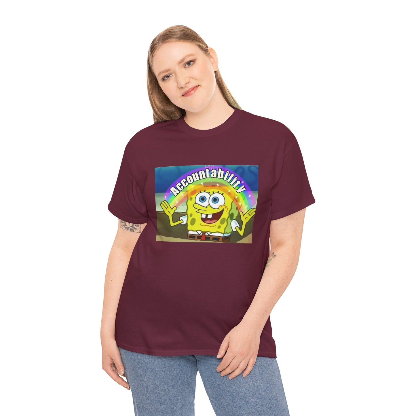 Sponge Bob Accountability Tee Heavy Cotton