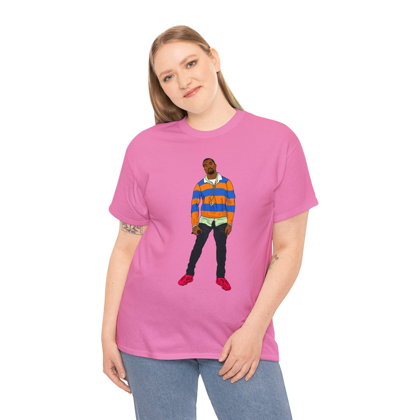 Ye College Dropout Unisex Heavy Cotton Foam Runner Vermilion Tee