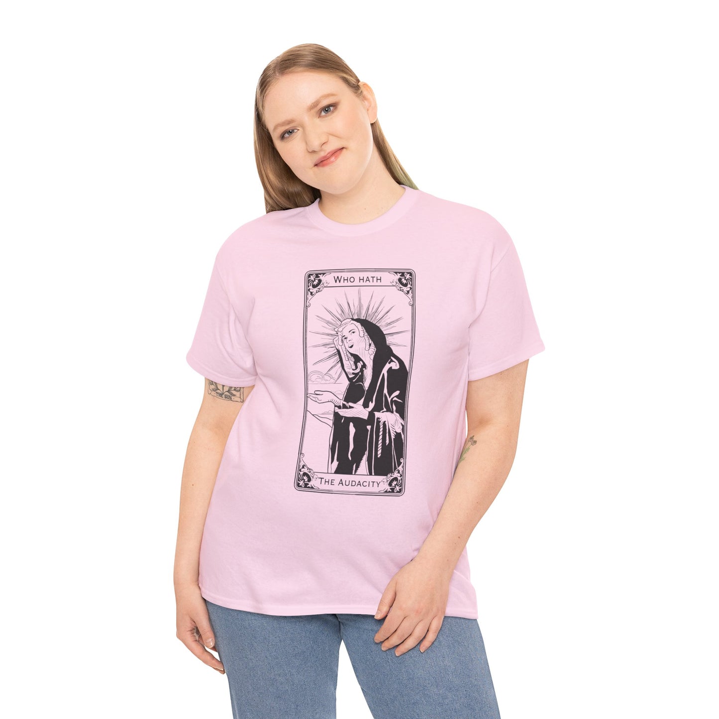 The Audacity Tarot Card 100% Cotton Tee x BLK
