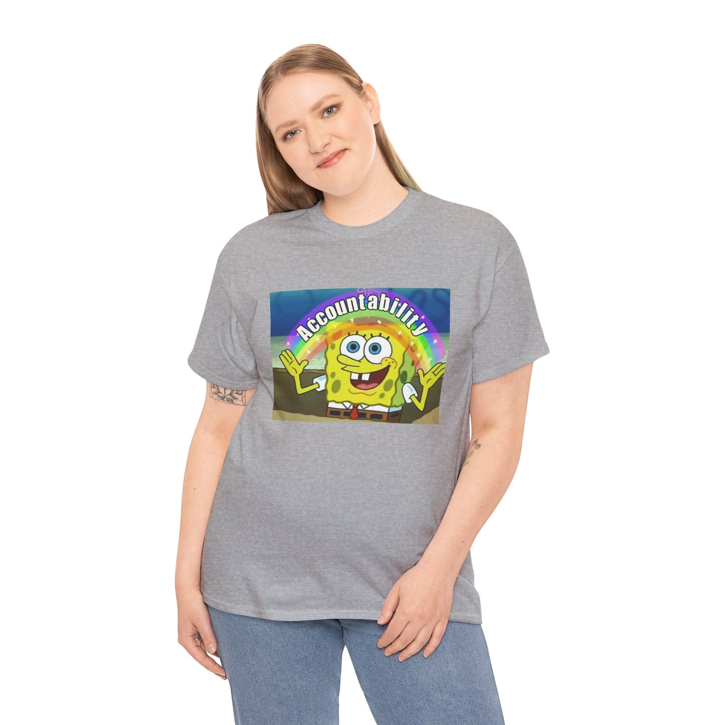 Sponge Bob Accountability Tee Heavy Cotton