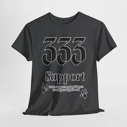 333 Support T-Shirt Angel Numbers x BLK