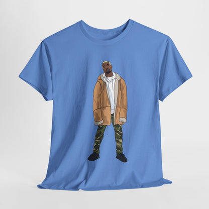 Blonde Ye 450 Cloud Black Tee Heavy Cotton